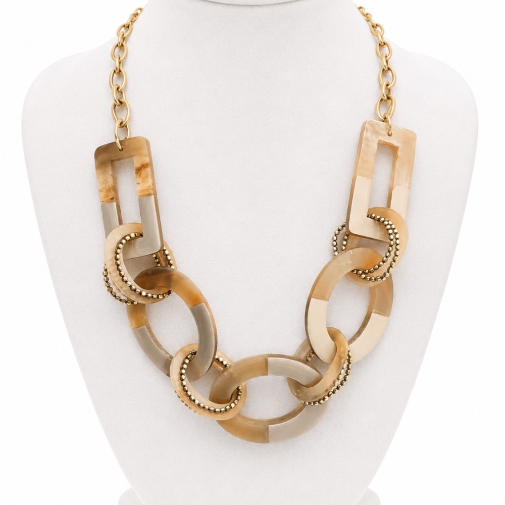CHICO’s Statement Resin Link Necklace